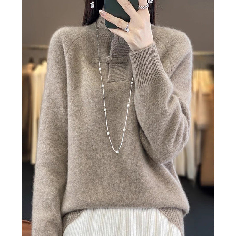 Pull femme en tricot confortable Chic und Stil 1750847044