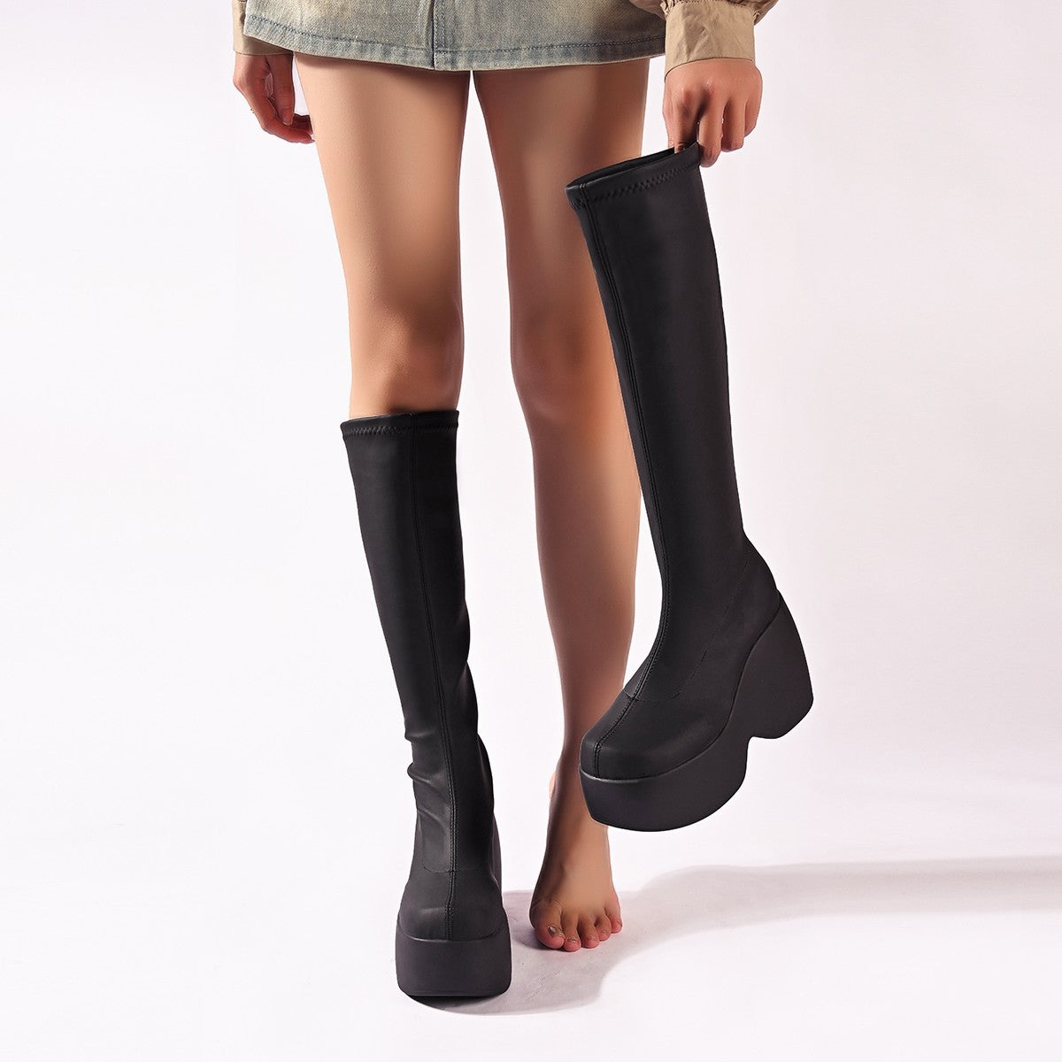 Bottes à plateau haute performance pour femmes avec design ergonomique et semelle antidérapante Chic und Stil