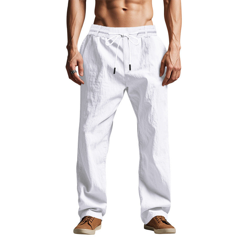 Men's casual pants with elastic waistband and side pockets Chic and Style
