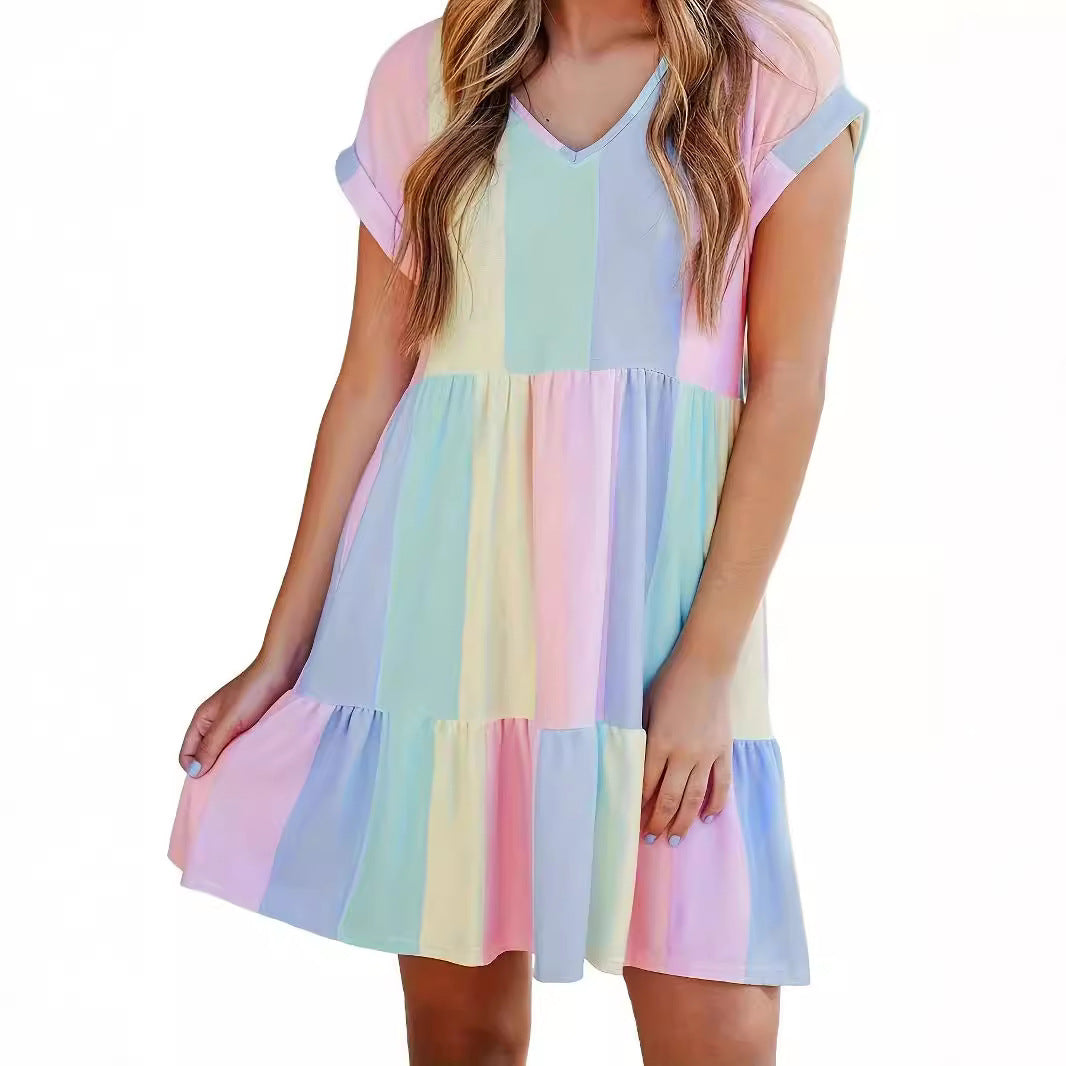 Robe évasée à volants pour dames Chic und Stil