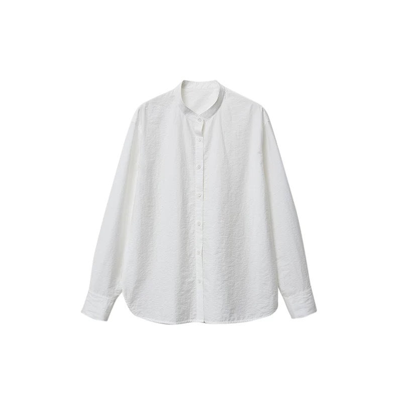 Chemisier léger froissé à boutons pour femmes Chic und Stil