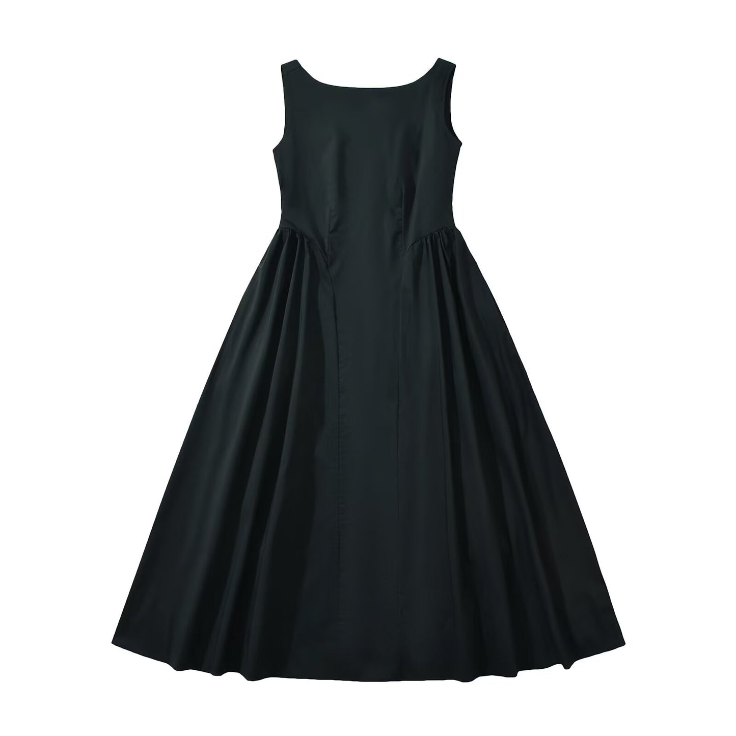 Robe maxi femme avec une coupe élégante et fluide et un col rond Chic und Stil