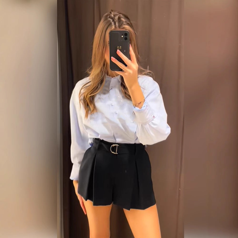 Chemise grande taille pour femmes avec détail élégant de lacets Chic und Stil