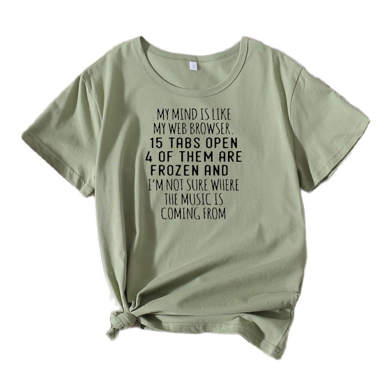 T-shirt graphique décontracté pour femmes Chic und Stil
