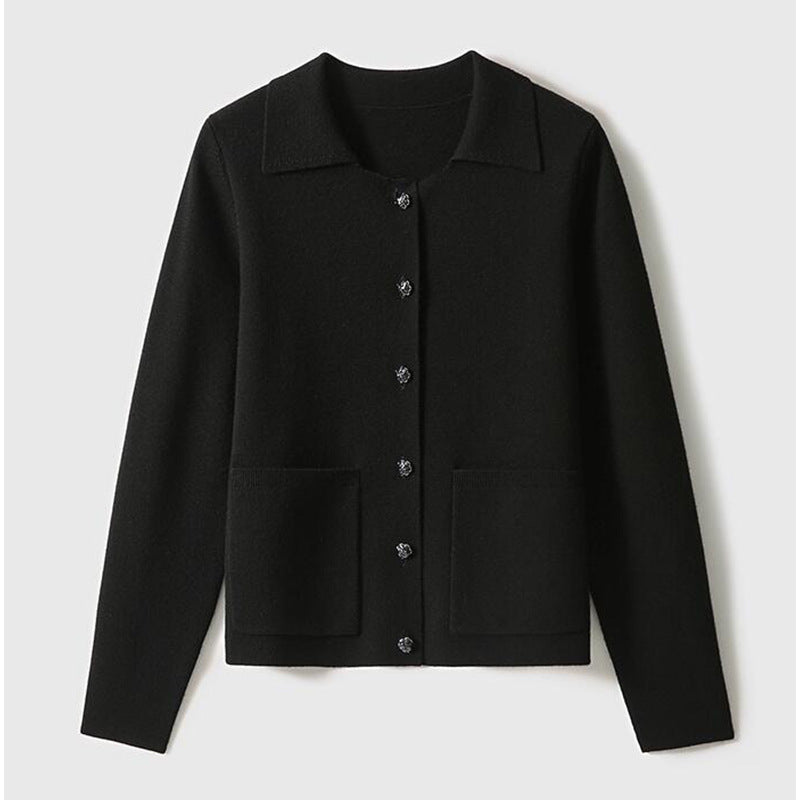 Cardigan en maille élégant pour femme avec accents de boutons Chic und Stil