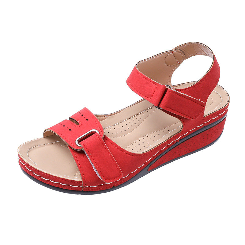 Sandales compensées de confort réglables pour femmes Chic und Stil