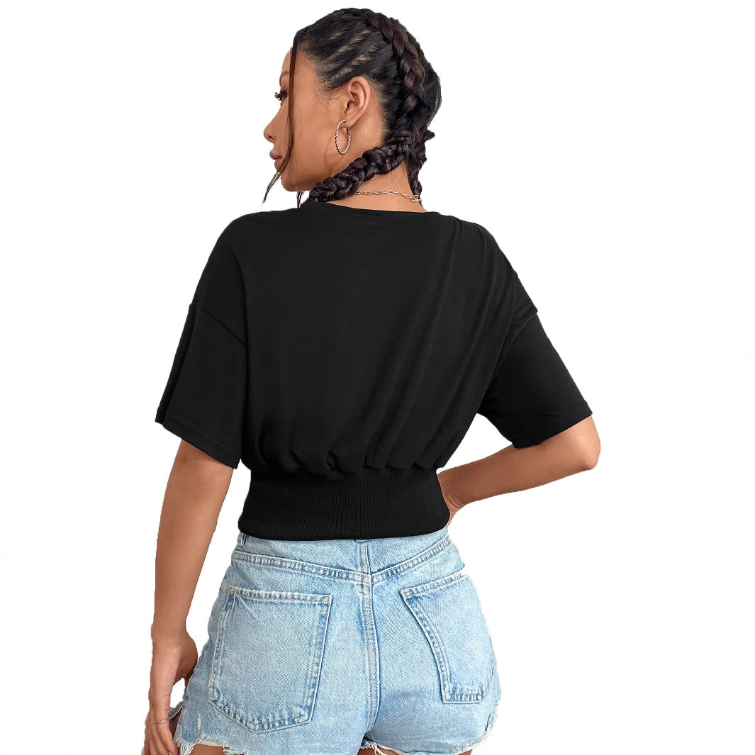 T-shirt oversized pour femmes avec design graphique en coton Chic und Stil