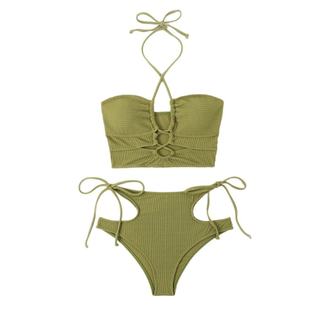 Haut de bikini pour dames avec un design découpé raffiné et une taille haute Chic und Stil