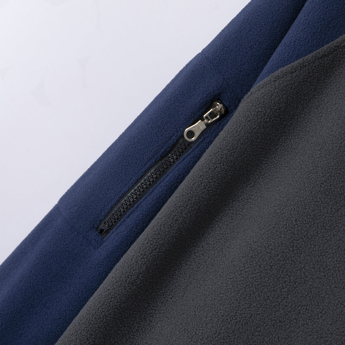 Functional fleece jacket for men with high collar and zipper Chic und Stil