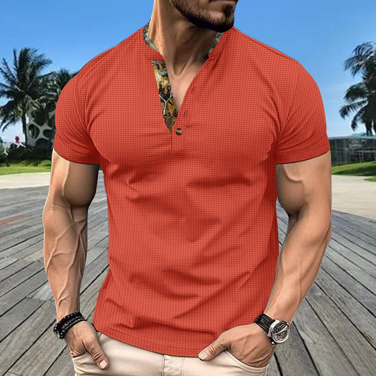 Chemise à manches courtes Chic und Stil pour hommes