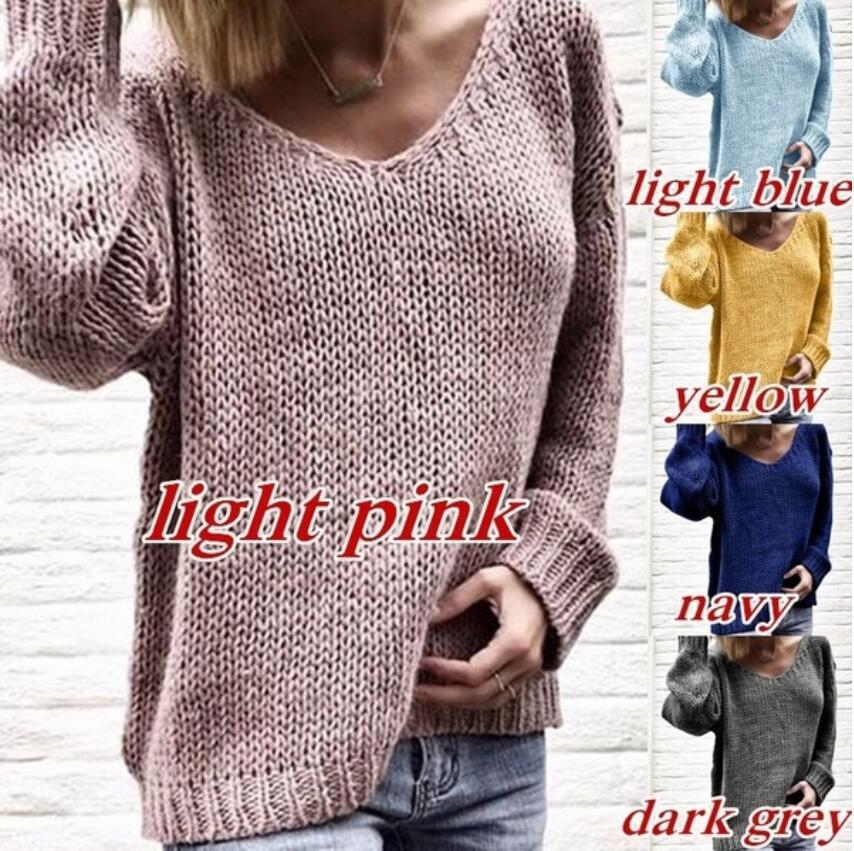 Pull V en gros pour femmes avec coupe décontractée et tissu texturé Chic und Stil