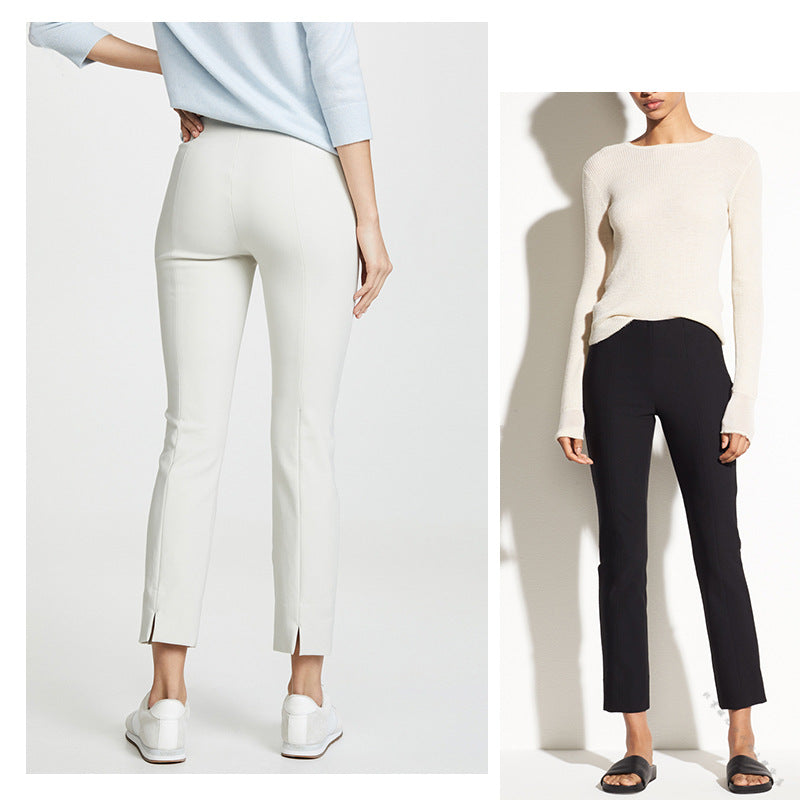 Pantalon taille haute ajusté pour femme Chic und Stil