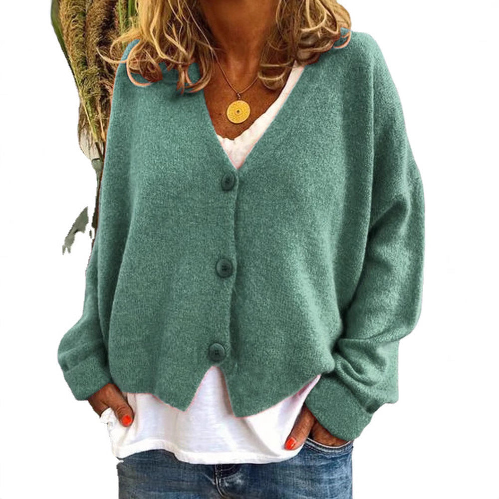 Cardigan en tricot décontracté pour femmes avec design ouvert et fermeture à bouton Chic und Stil