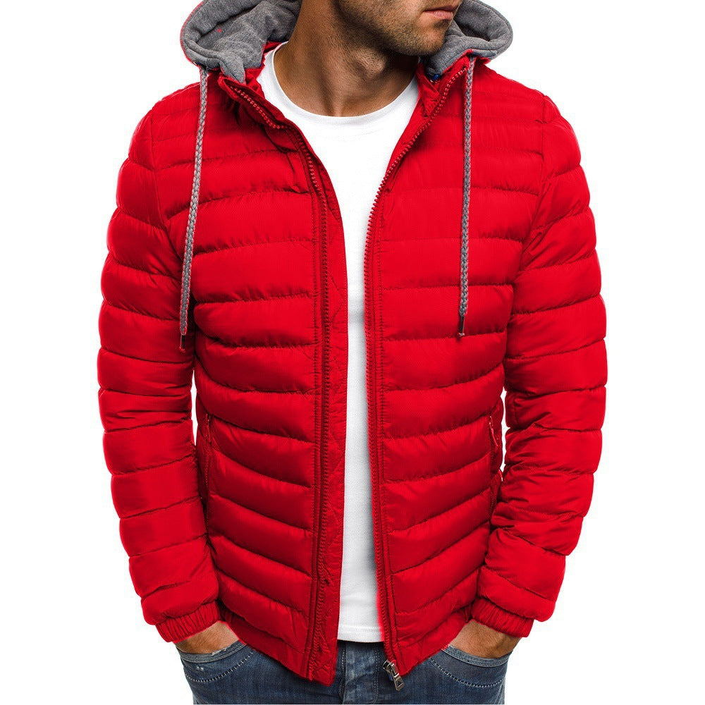 Hommes Veste matelassée légère avec capuche amovible et intérieur doux Chic und Stil