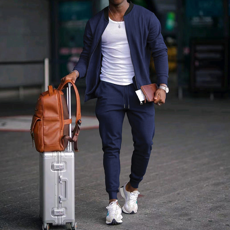 Veste de survêtement stylée pour hommes et pantalon de jogging Chic und Stil