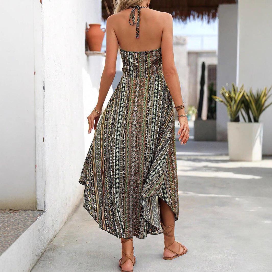 Robe maxi boho femme avec taille empire Chic und Stil