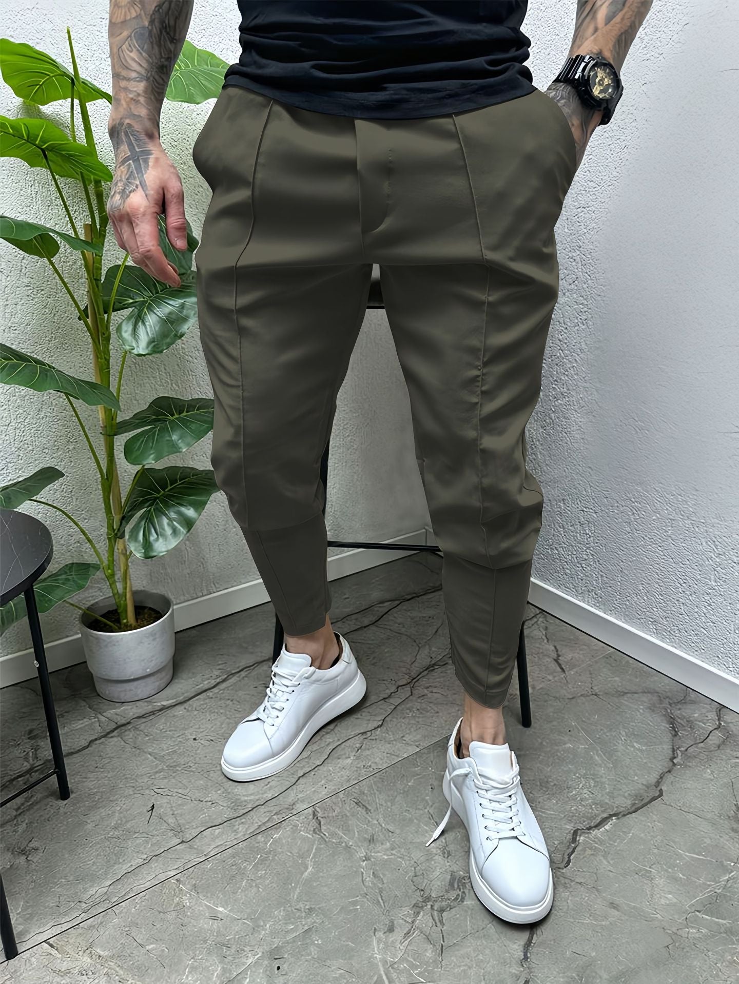 Pantalons de performance stretch sur mesure pour hommes Chic und Stil