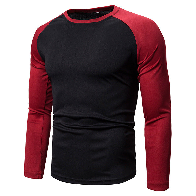 Hommes T-shirt de sport à manches longues en matériau fonctionnel respirant Chic und Stil