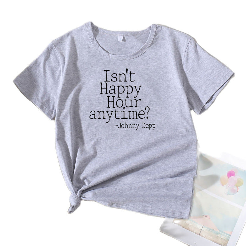T-shirt graphique citation comédie femmes Chic und Stil