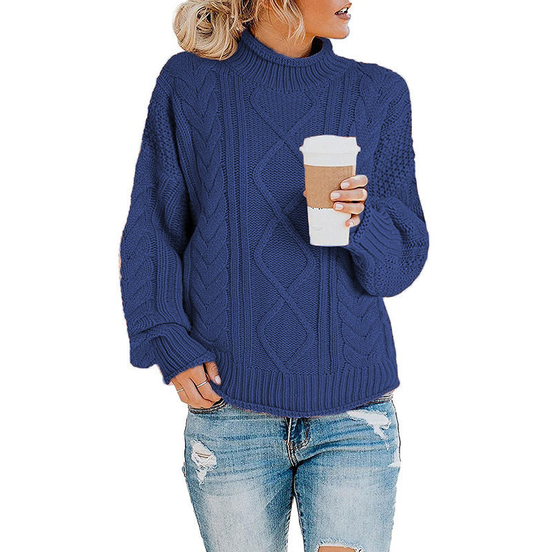 Pull en tricot torsadé épais pour femme Chic und Stil