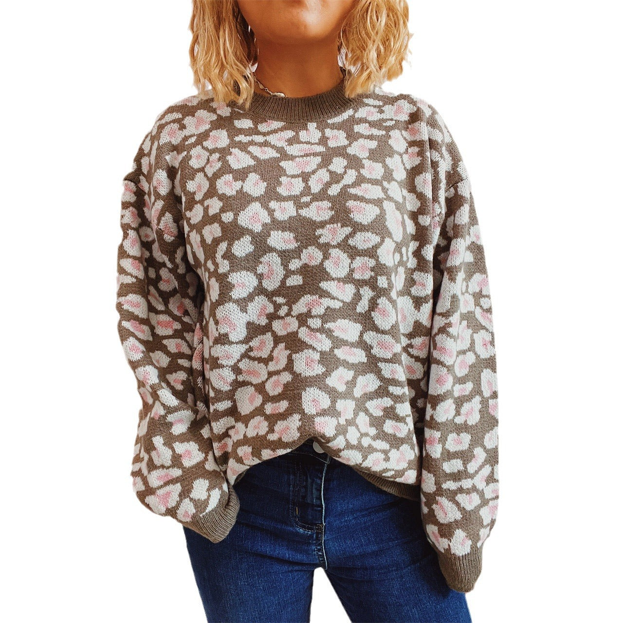 Pull féminin décontracté avec motif animalier Chic und Stil