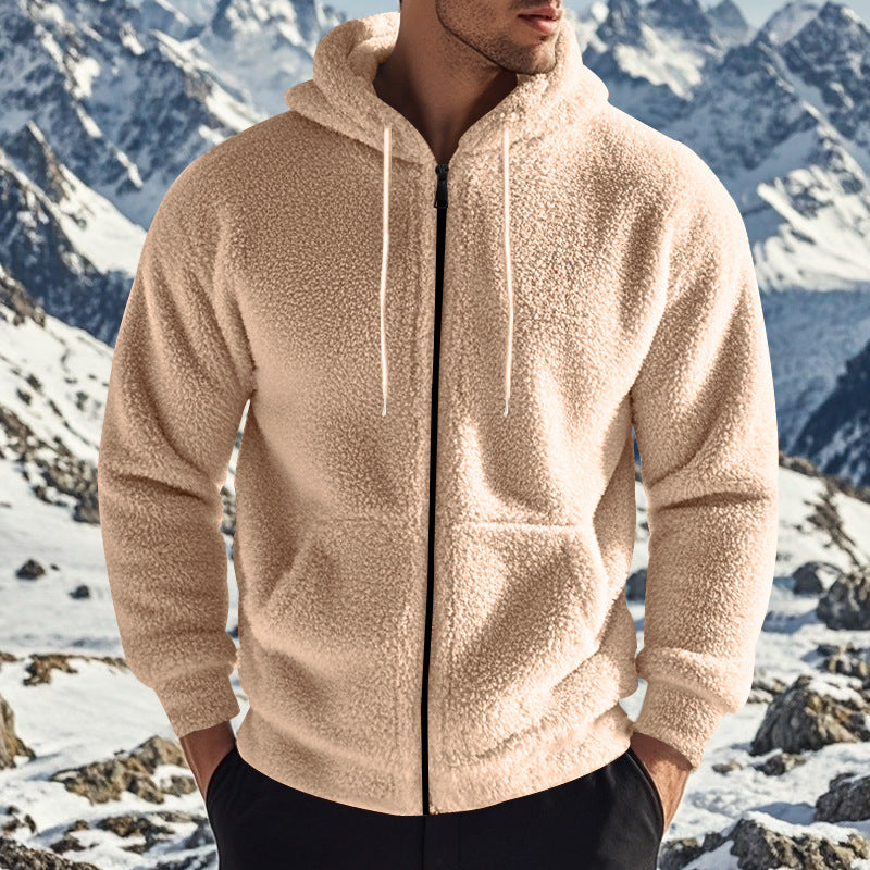 Veste à capuche en polaire pour hommes avec poches pratiques et coupe moderne Chic und Stil