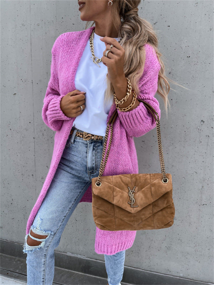 Cardigan en grosse maille pour femmes avec coupe décontractée et détails tendance Chic und Stil