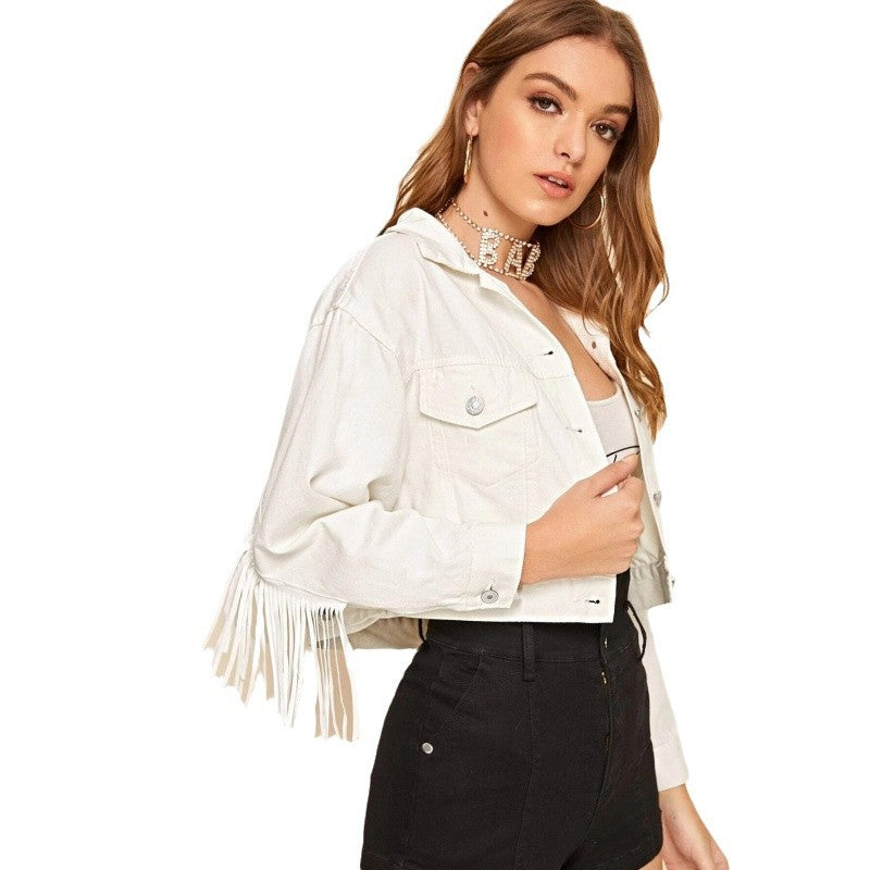 Dames
Veste à franges courte avec design tendance et coupe décontractée Chic und Stil