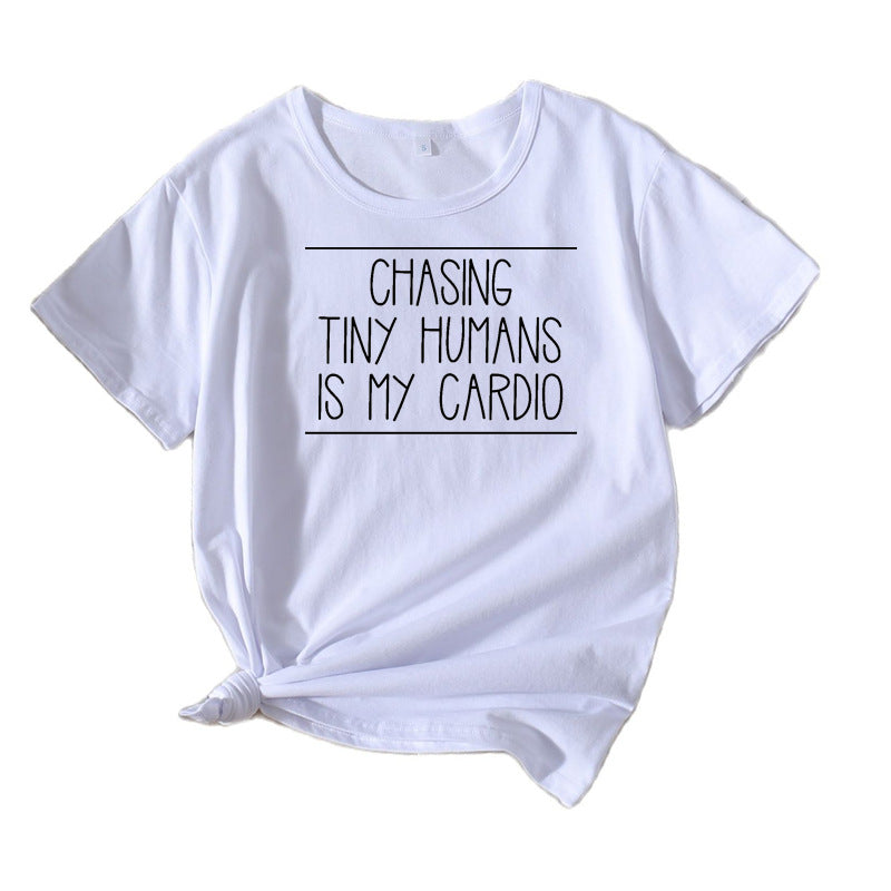 T-shirt de citation sur la parentalité décontracté pour femmes Chic und Stil