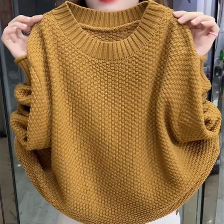 Pull-over en tricot décontracté pour femmes avec une surface texturée et une coupe ample Chic und Stil