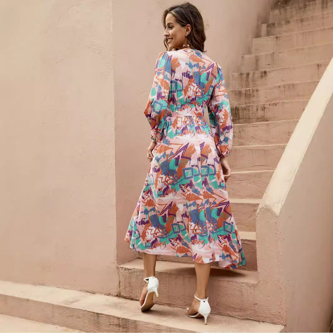 Robe maxi enveloppante Chic und Stil pour femmes