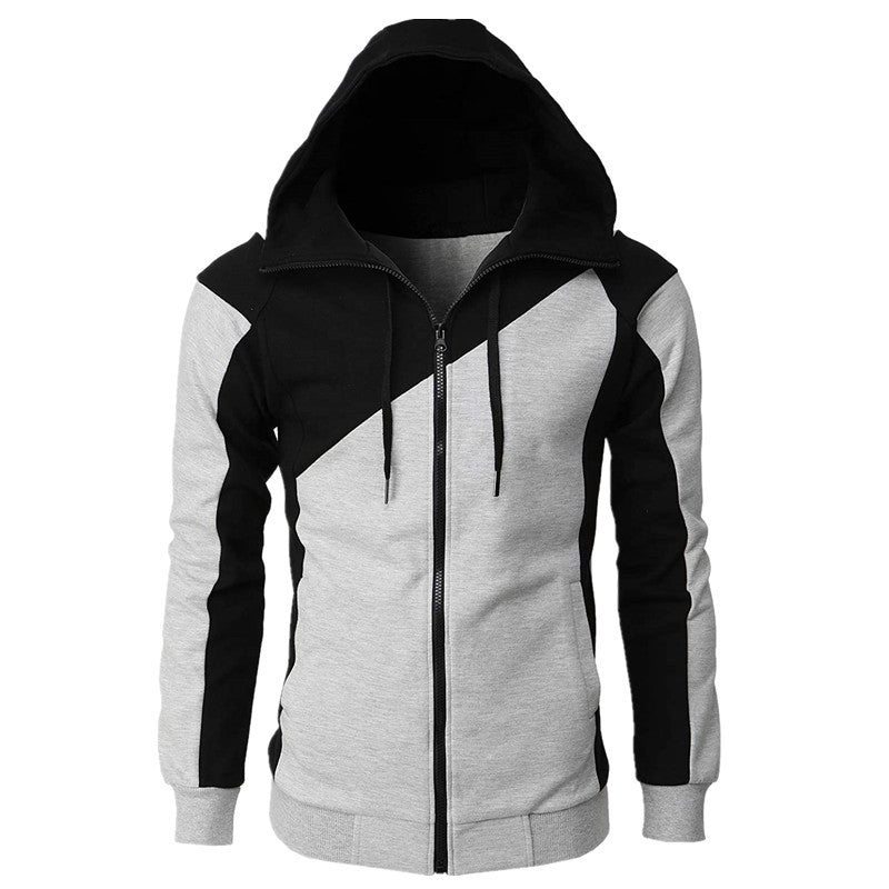 Veste à capuche sportive pour hommes avec des accents de couleur contrastants Chic und Stil