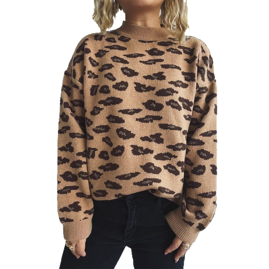 Pull femme en grosse maille avec motif moderne et coupe décontractée Chic und Stil