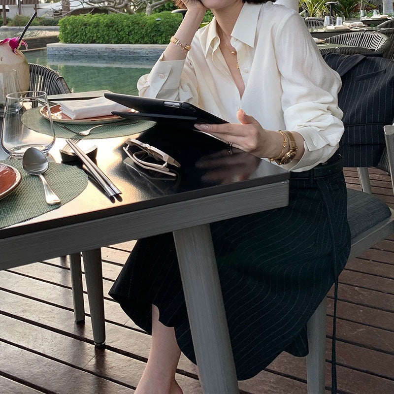 Chemise classique boutonnée pour femmes Chic und Stil
