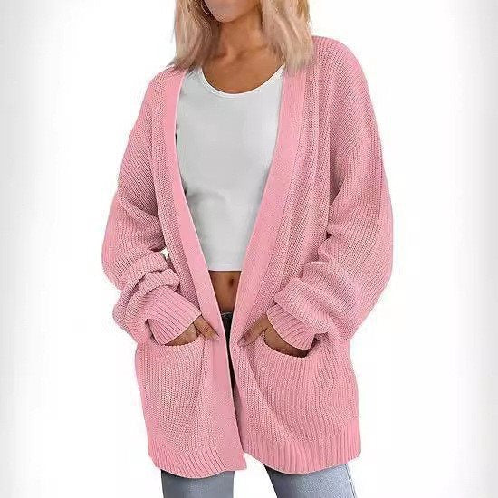 Cardigan tricot décontracté pour femmes avec coupe oversize et poches pratiques Chic und Stil