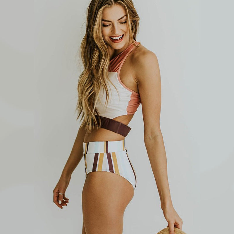 Haut de maillot de bain à col montant pour femmes Chic und Stil