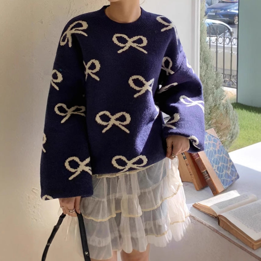 Pull à motifs pour femmes coupe décontractée Chic und Stil
