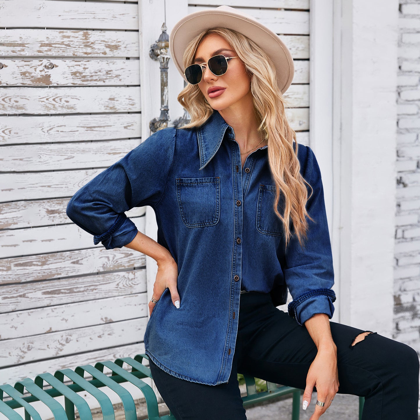 Veste en jean décontractée pour femmes Chic und Stil