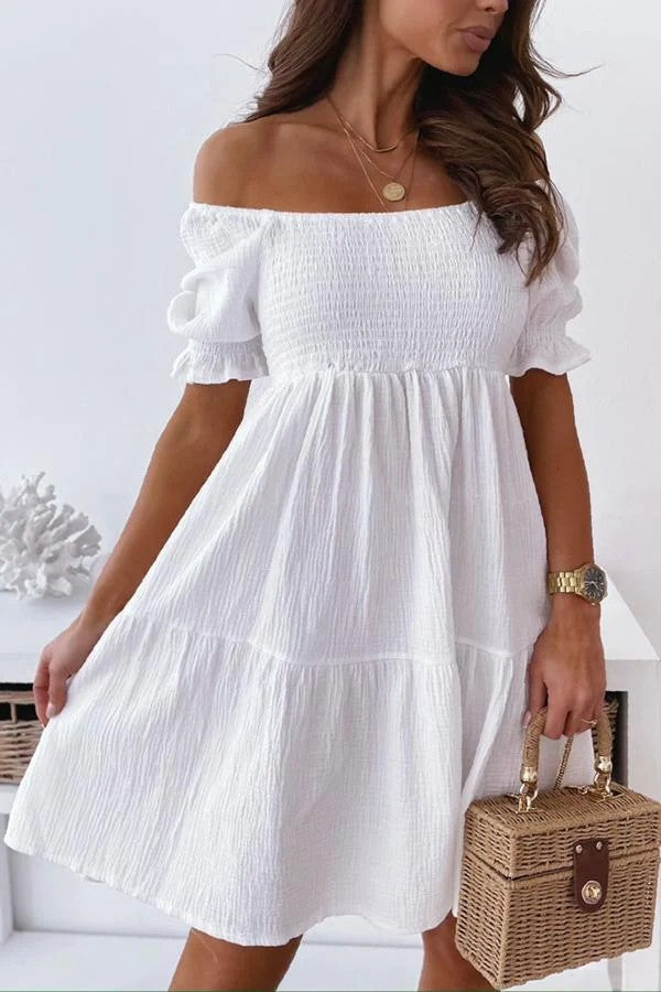 Robe smock à manches bouffantes pour femmes Chic und Stil