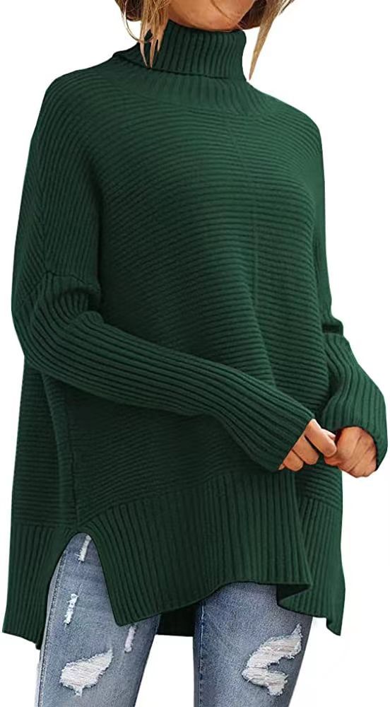 Dames Pull à col roulé confortable Chic und Stil