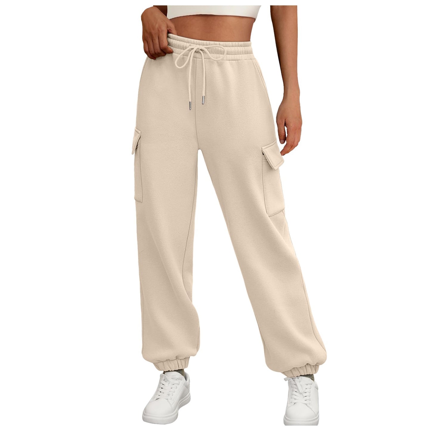 Pantalons de survêtement cargo hauts élégants pour femmes Chic und Stil