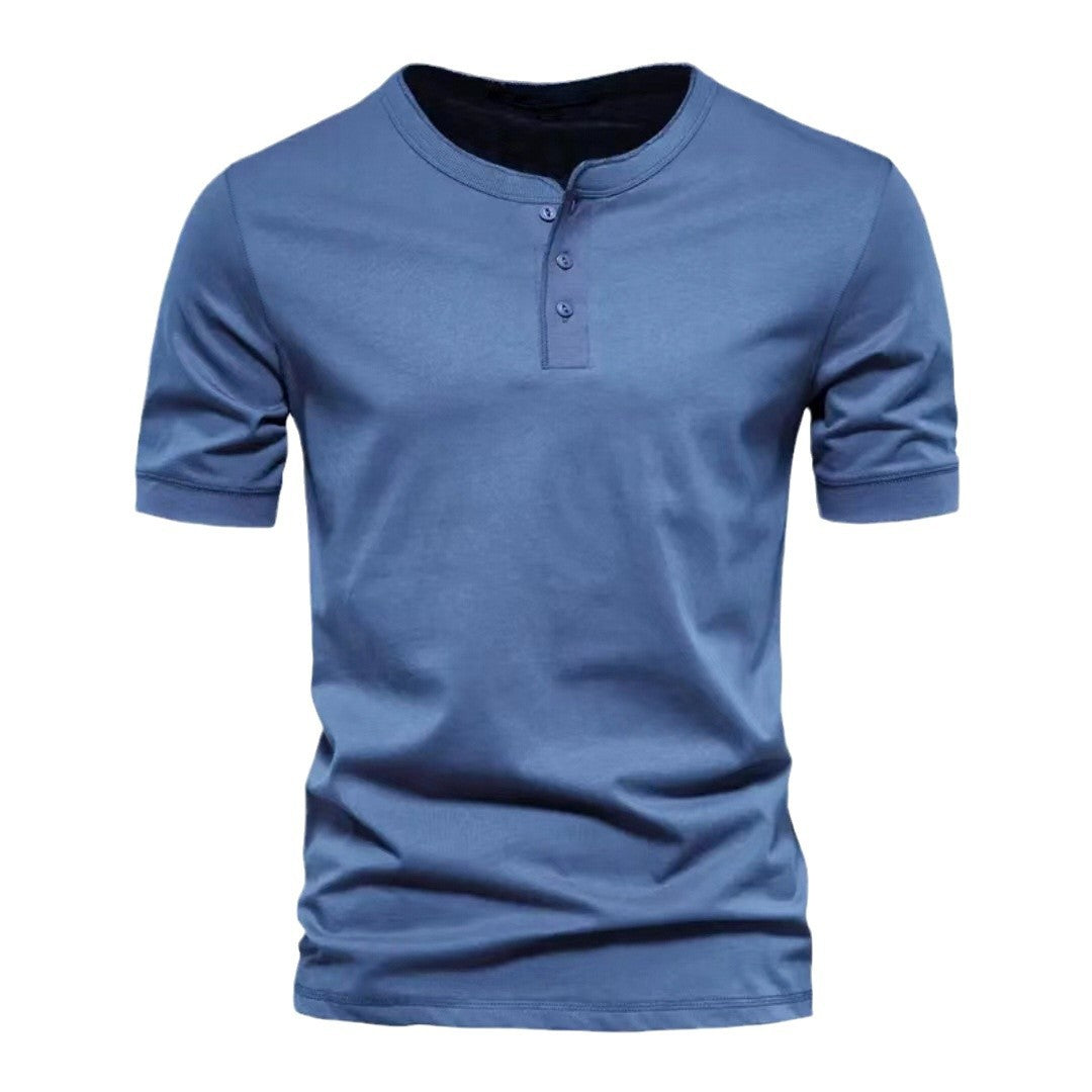 Hommes chemise décontractée à manches courtes avec patte de boutonnage Chic und Stil