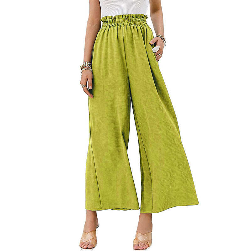 Pantalons à jambes larges avec taille élastique pour femmes Chic und Stil