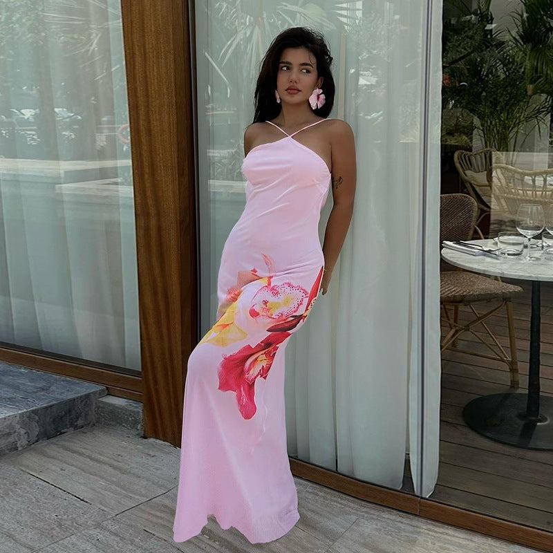 Robe maxi élégante à motif floral Chic und Stil