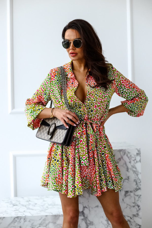Robes chemises à ligne A pour femmes avec détail de ceinture Chic und Stil