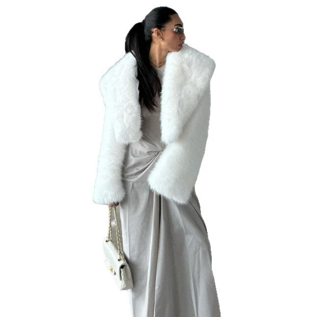 Ladies Premium Fake Fur Chic Bolero Style