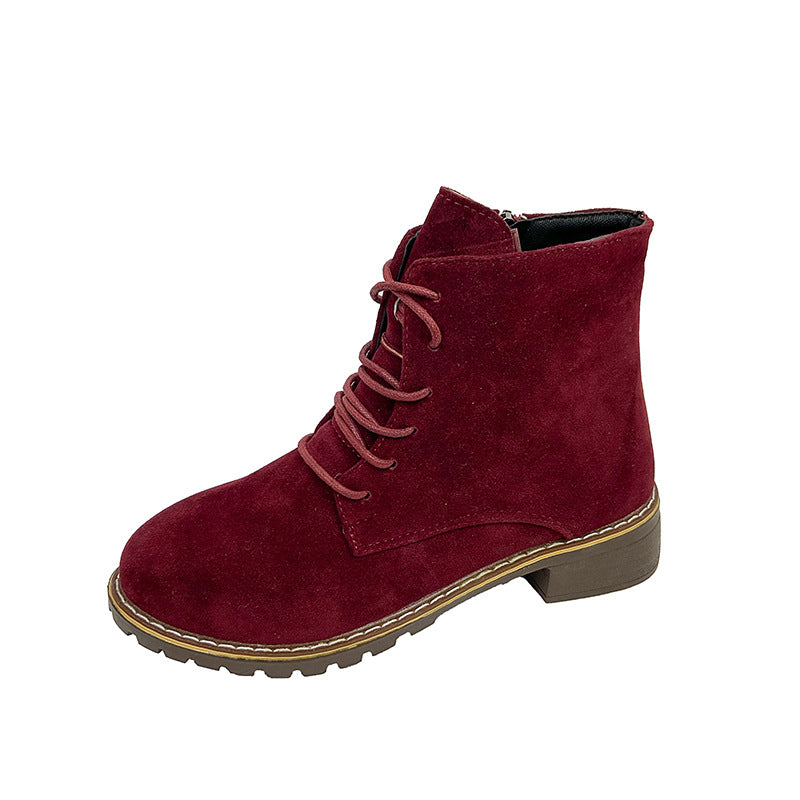 Bottines pour femmes en daim à la mode avec fermeture éclair supplémentaire et semelle profilée légère Chic und Stil