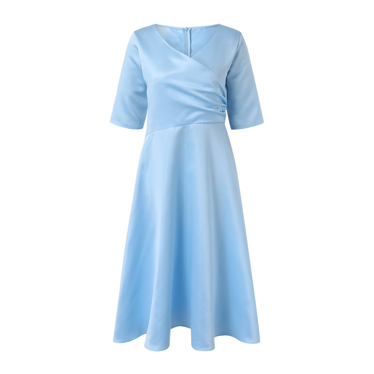 Robe portefeuille A-ligne flatteuse pour femmes Chic und Stil