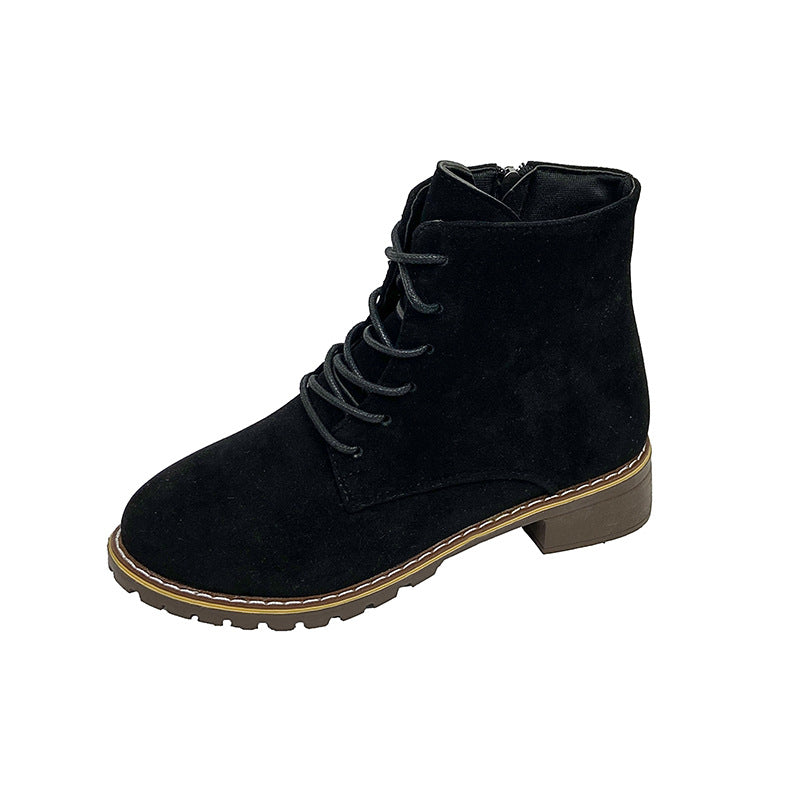 Bottines pour femmes en daim à la mode avec fermeture éclair supplémentaire et semelle profilée légère Chic und Stil