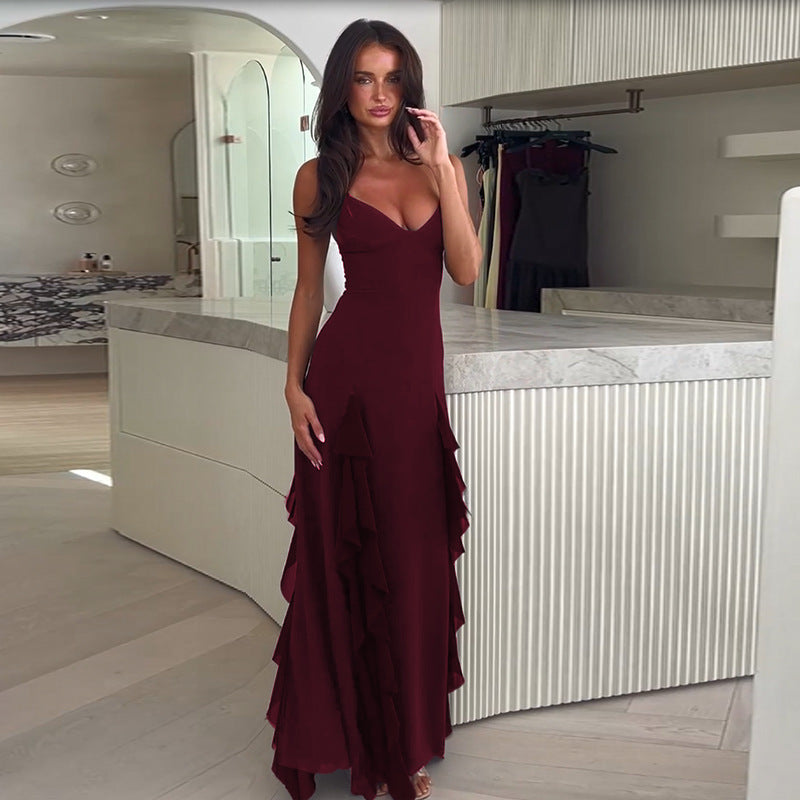 Robe maxi à volants Chic und Stil pour femmes